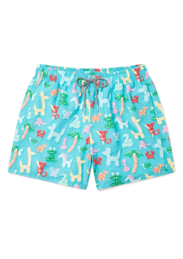 Hot Balloon Animals Teal Swimwear