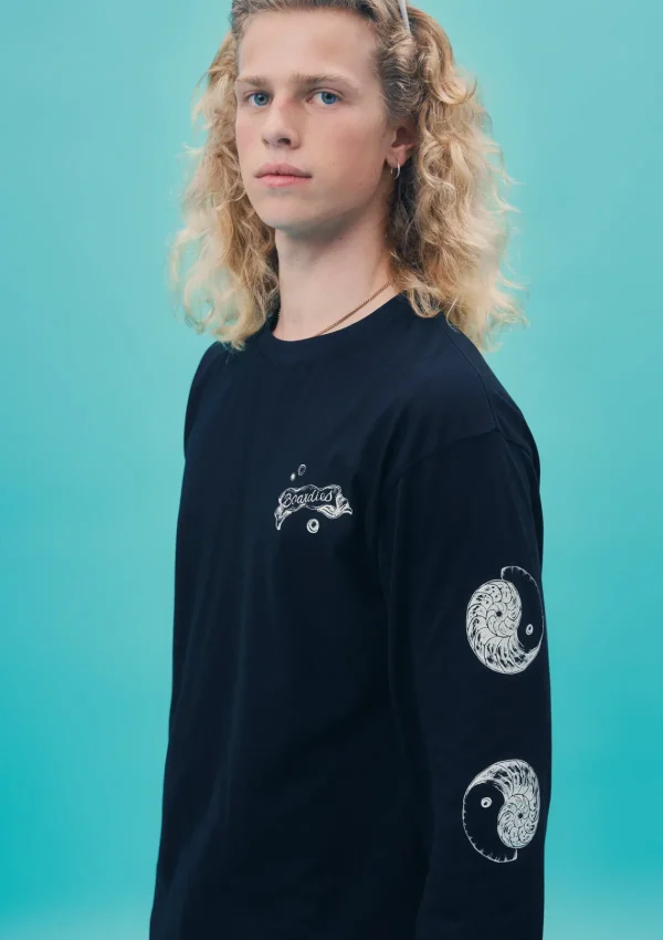 Best Black Yin Yang Long Sleeve T-Shirt Clothing
