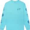 Shop Blue Yin Yang Long Sleeve T-Shirt Clothing