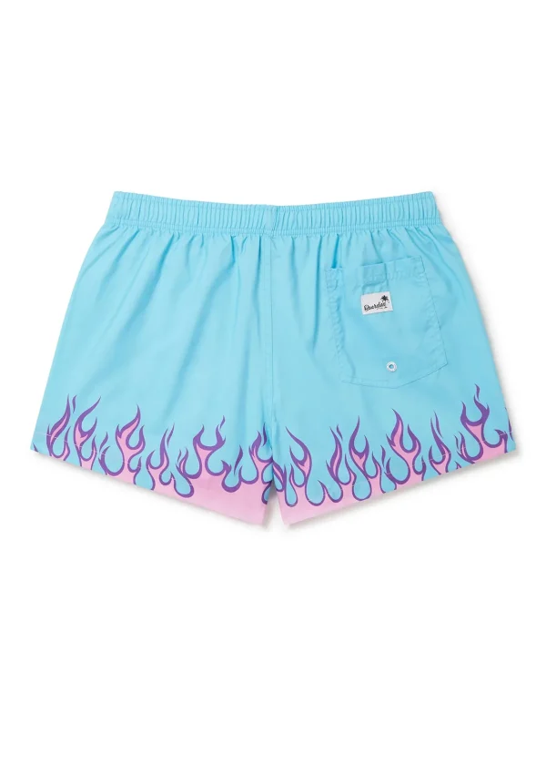 Cheap Flames Blue Shortie Swimwear