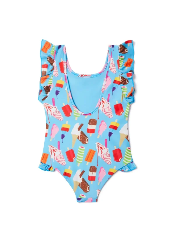 Clearance Ice Creams Ruffle Swimsuit Girls Swimwear