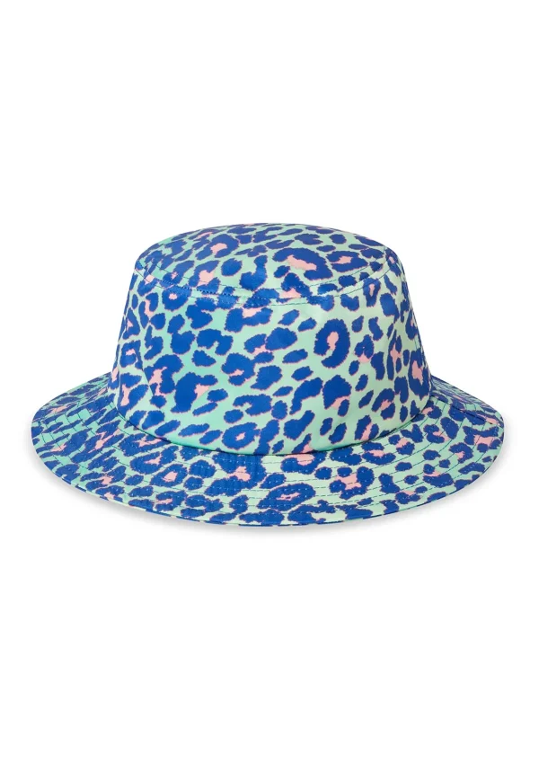 Hot Kids Lime Leopard Bucket Hat Accessories