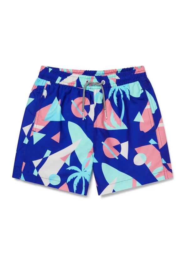 Best Sale Kids Overlay Blue Boys Swimwear