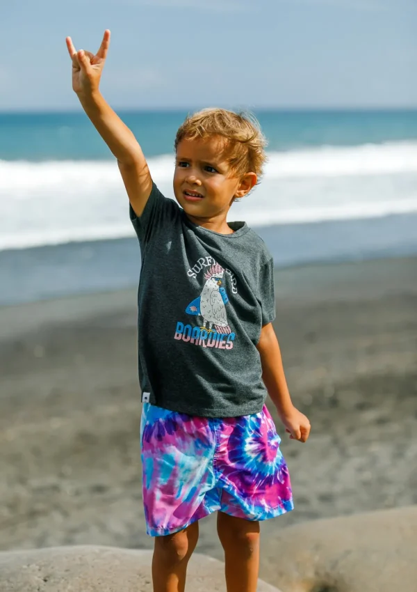 Store Kids Purple Haze Tie Dye Boys Swimwear