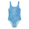 Cheap Lime Leopard Classic Swimsuit Girls Swimwear