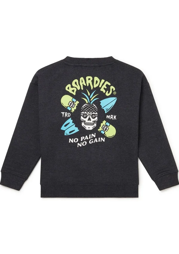 Clearance No Pain No Gain Kids Crew Neck Sweater Father & Kid