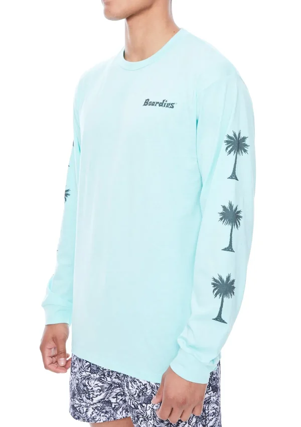 Fashion Palm Arm Green Long Sleeve T-Shirt Clothing