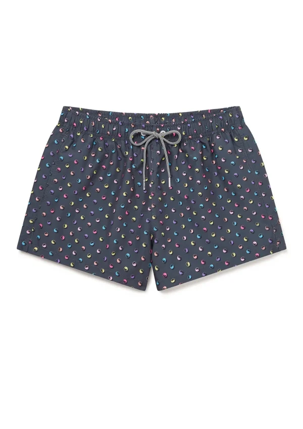 Flash Sale Polka Yin Yang Neon Shortie Swimwear