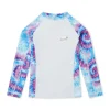Flash Sale Purple Haze Tie Dye Rash Guard Clothing
