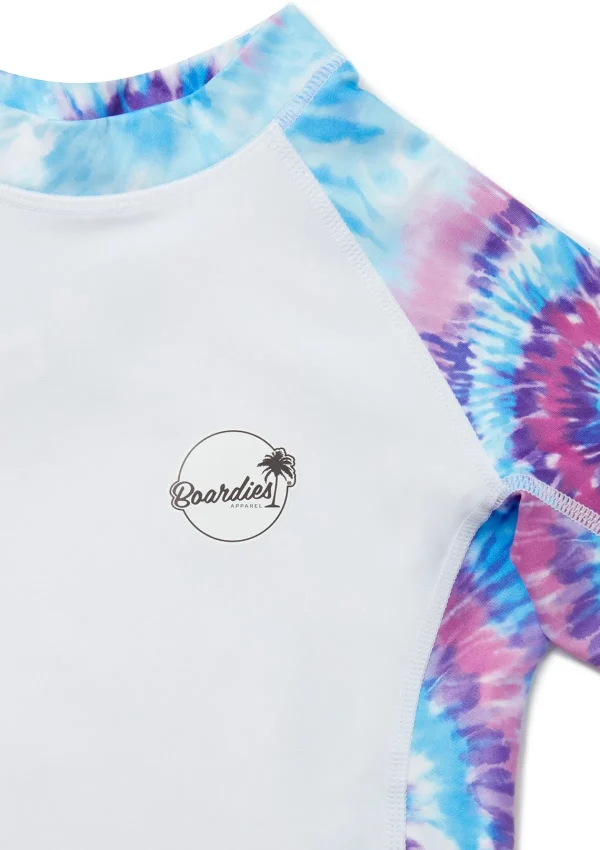 Flash Sale Purple Haze Tie Dye Rash Guard Clothing