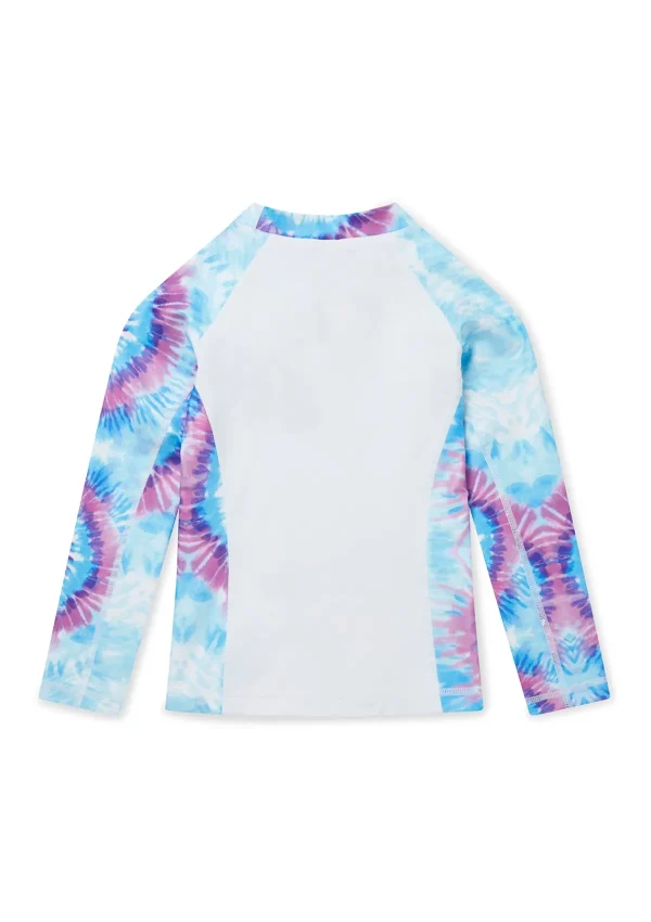 Flash Sale Purple Haze Tie Dye Rash Guard Clothing