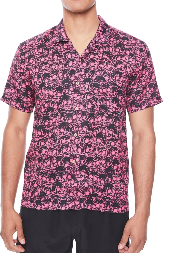 Cheap Skulls Red Shirt Clothing