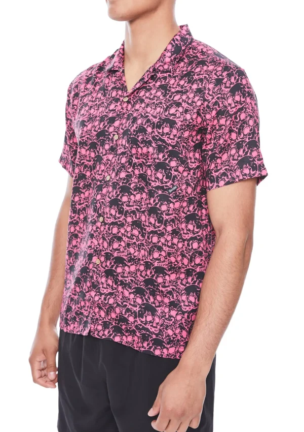 Cheap Skulls Red Shirt Clothing