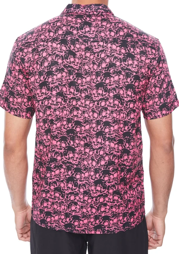 Cheap Skulls Red Shirt Clothing