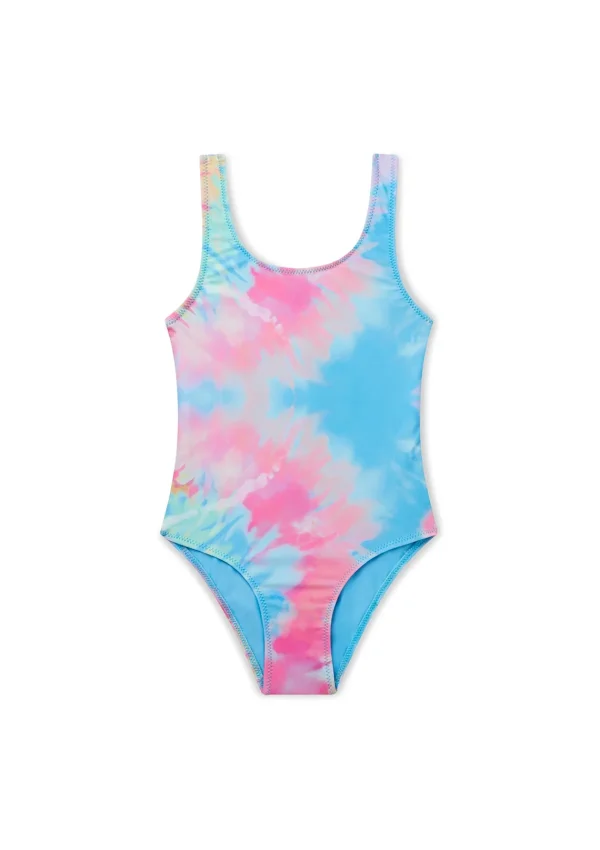 Hot Spiral Tie Dye Classic Swimsuit Girls Swimwear