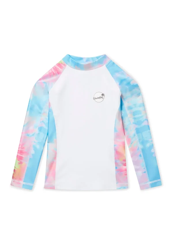 Store Spiral Tie Dye Rash Guard Clothing
