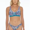 Best Tropical Cheetah Reversible Crop Top Bikinis