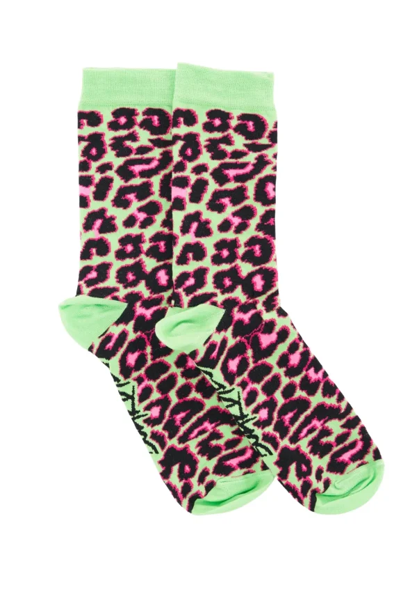 Hot Tropical Cheetah Socks Footwear & Accessories