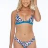 Cheap Tropical Cheetah Triangle Top Bikinis