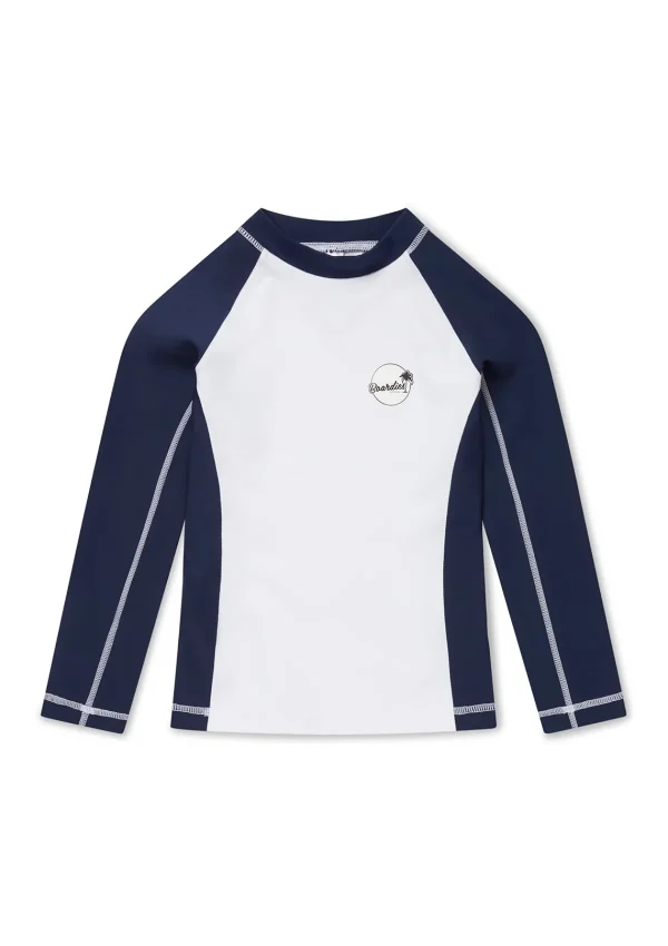Outlet White And Navy Rash Guard Clothing